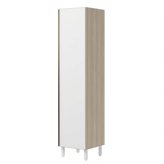 Paneleiro 1 Porta MDF 50X221 cm Kali 122291 Bianco TOQ Branco Nicioli