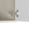Paneleiro 1 Porta MDF 50X221 cm Kali 122291 Bianco TOQ Branco Nicioli