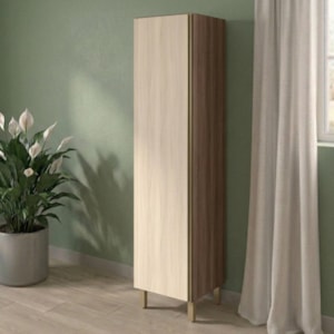 Paneleiro 1 Porta MDF 50X221 cm Kali 122291 Carvalho TOQ Bianco Nicioli
