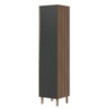 Paneleiro 1 Porta MDF 50X221 cm Kali 122291 Carvalho TOQ Chumbo Nicioli