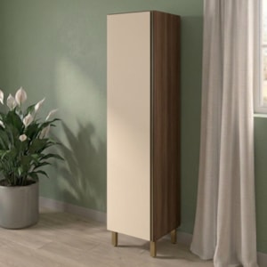 Paneleiro 1 Porta MDF 50X221 cm Kali 122291 Carvalho TOQ Off White Nicioli
