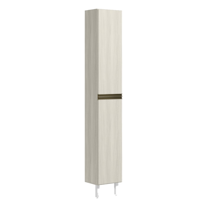 Paneleiro 2 Portas 221X35cm MDF Kali 12228 Nicioli Bianco Toq Bianco Toq