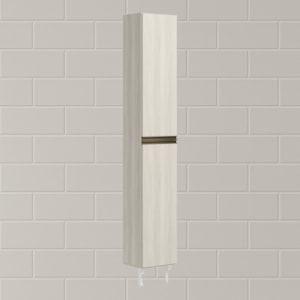 Paneleiro 2 Portas 221X35cm MDF Kali 12228 Nicioli Bianco Toq Bianco Toq