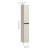 Paneleiro 2 Portas 221X35cm MDF Kali 12228 Nicioli Bianco Toq Bianco Toq
