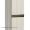 Paneleiro 2 Portas 221X35cm MDF Kali 12228 Nicioli Bianco Toq Bianco Toq