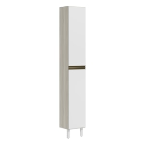 Paneleiro 2 Portas 221X35cm MDF Kali 12228 Nicioli Bianco Toq Branco Uv