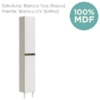 Paneleiro 2 Portas 221X35cm MDF Kali 12228 Nicioli Bianco Toq Branco Uv