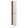 Paneleiro 2 Portas 221X35cm MDF Kali 12228 Nicioli Carvalho Toq Bianco Toq