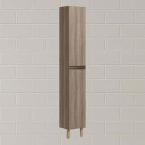 Paneleiro 2 Portas 221X35cm MDF Kali 12228 Nicioli Carvalho Toq Carvalho Toq