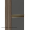Paneleiro 2 Portas 221X35cm MDF Kali 12228 Nicioli Carvalho Toq Chumbo