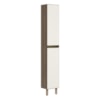 Paneleiro 2 Portas 221X35cm MDF Kali 12228 Nicioli Carvalho Toq Off White Cetim
