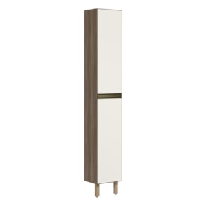 Paneleiro 2 Portas 221X35cm MDF Kali 12228 Nicioli Carvalho Toq Off White Cetim