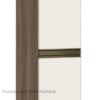 Paneleiro 2 Portas 221X35cm MDF Kali 12228 Nicioli Carvalho Toq Off White Cetim