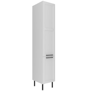 Paneleiro 2 Portas 222x40 cm MDF CZ3339 Branco Tecno Mobili