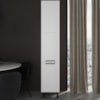 Paneleiro 2 Portas 222x40 cm MDF CZ3339 Branco Tecno Mobili