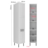 Paneleiro 2 Portas 222x40 cm MDF CZ3339 Branco Tecno Mobili