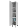Paneleiro 2 Portas 222x40 cm MDF CZ3339 Branco Tecno Mobili