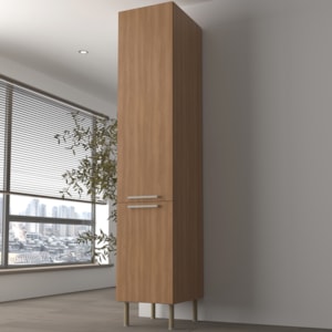 Paneleiro 2 Portas 222x40 cm MDP CZ3108 Freijo Tecno Mobili