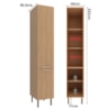 Paneleiro 2 Portas 222x40 cm MDP CZ3108 Freijo Tecno Mobili