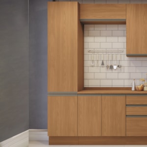 Paneleiro 2 Portas 240x50 cm MDP Maxxi G749 Canela Kappesberg