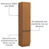 Paneleiro 2 Portas 240x50 cm MDP Maxxi G749 Canela Kappesberg