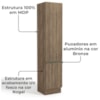Paneleiro 2 Portas 240x50 cm MDP Maxxi G749 Nogal Kappesberg