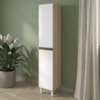 Paneleiro 2 Portas MDF 35X221 cm Kali 122286 Bianco TOQ Branco Nicioli