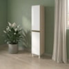 Paneleiro 2 Portas MDF 35X221 cm Kali 122286 Bianco TOQ Branco Nicioli