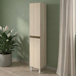 Paneleiro 2 Portas MDF 35X221 cm Kali 122286 Bianco TOQ Nicioli