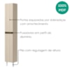 Paneleiro 2 Portas MDF 35X221 cm Kali 122286 Bianco TOQ Nicioli