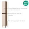 Paneleiro 2 Portas MDF 35X221 cm Kali 122286 Carvalho TOQ Off White Nicioli