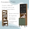 Paneleiro 4 Portas MDF 70 cm Tosc PTO01 Freijo Jade MXM