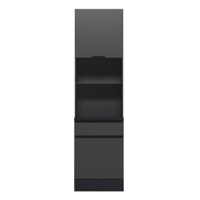 Paneleiro Duplo 2 Portas 215x58 cm cm Etna Grafite POLIMAN