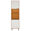 Paneleiro Duplo 220x60 cm 3 Portas Ravena Freijo Off Acetinado POLIMAN