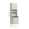 Paneleiro Duplo 4 Portas 70cm MDF Kali 12230 Bianco Toq Bianco Toq Nicioli