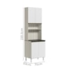 Paneleiro Duplo 4 Portas 70cm MDF Kali 12230 Bianco Toq Branco Uv Nicioli