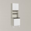 Paneleiro Duplo 4 Portas 70cm MDF Kali 12230 Bianco Toq Branco Uv Nicioli