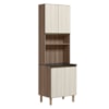 Paneleiro Duplo 4 Portas 70cm MDF Kali 12230 Carvalho Toq Bianco
