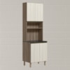 Paneleiro Duplo 4 Portas 70cm MDF Kali 12230 Carvalho Toq Bianco
