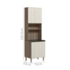 Paneleiro Duplo 4 Portas 70cm MDF Kali 12230 Carvalho Toq Bianco