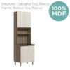 Paneleiro Duplo 4 Portas 70cm MDF Kali 12230 Carvalho Toq Bianco
