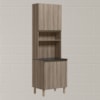 Paneleiro Duplo 4 Portas 70cm MDF Kali 12230 Carvalho Toq Carvalho Toq Nicioli