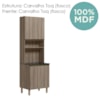 Paneleiro Duplo 4 Portas 70cm MDF Kali 12230 Carvalho Toq Carvalho Toq Nicioli
