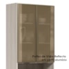 Paneleiro Duplo 4P Vidro 70cm MDF Kali 18340 Bianco Toq Bianco Toq Nicioli