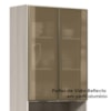 Paneleiro Duplo 4P Vidro 70cm MDF Kali 18340 Bianco Toq Branco Uv Nicioli