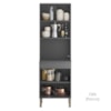 Paneleiro Microondas 2 Portas 193x60 cm Line Gris KTP
