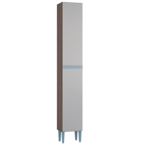 Paneleiro Simples 2 Portas 704 Chocolate Off White POQQ Paneleiro Simples 2 Portas 704 Chocolate Off White POQQ