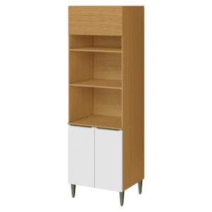 Paneleiro Torre Quente 3 Portas 216x70 cm 2006801 Cinamomo Branco ARMoveis