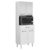 Paneleiro Torre Quente 4 Portas 1 Gaveta 172x61 cm Bali Branco ARMoveis