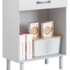 Paneleiro Torre Quente 4 Portas 1 Gaveta 172x61 cm Bali Branco ARMoveis